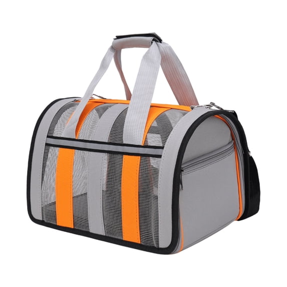 Pet Carrier for Small Medium Cats and Dogs - Travel Soft Sided Pet Bag with Adjustable Shoulder Strap, Durable Mesh Sides, Portable Folding Design