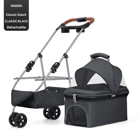 Pet Cart Is Light and Portable, Foldable, Going Out To Travel, Walking Dogs, Cats and Dogs, Tricycle