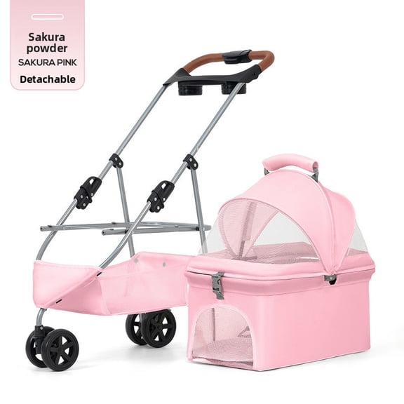 Pet Cart Is Light and Portable, Foldable, Going Out To Travel, Walking Dogs, Cats and Dogs, Tricycle