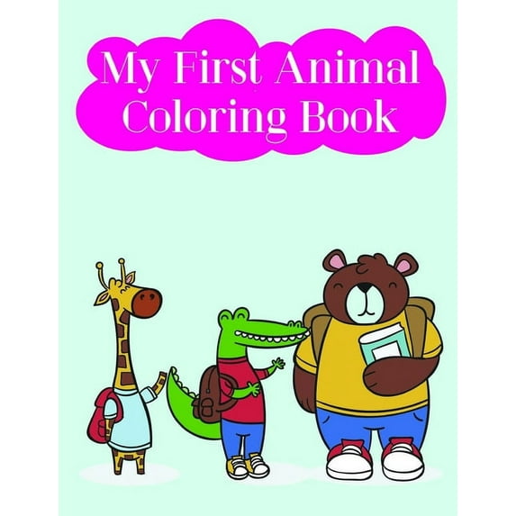 Pet Cartoon: My First Animal Coloring Book: Children Coloring and Activity Books for Kids Ages 3-5, 6-8, Boys, Girls, Early Learning (Paperback)