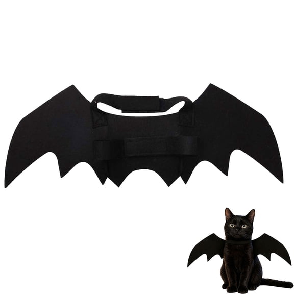 Pet Cat Bat Wings Halloween Costume, Cat Halloween Costume, Dog Halloween Costume, Adjustable Bat Wing Costume for Cats and Small Dogs, Cute Pet Dress Up (1PC)
