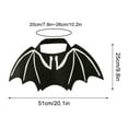 thumbnail image 1 of Pet Cat Bat Wings for Halloween Party Decoration, Puppy Collar Leads Cosplay Bat Costume,Cute Puppy Cat Dress Up Accessories, M, 1 of 5