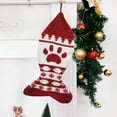 thumbnail image 1 of Pet Cat Christmas Stockings Buffalo Plaid Large Bone Shape Pets Stockings for Dogs Christmas Holiday Decorations, 1 of 3