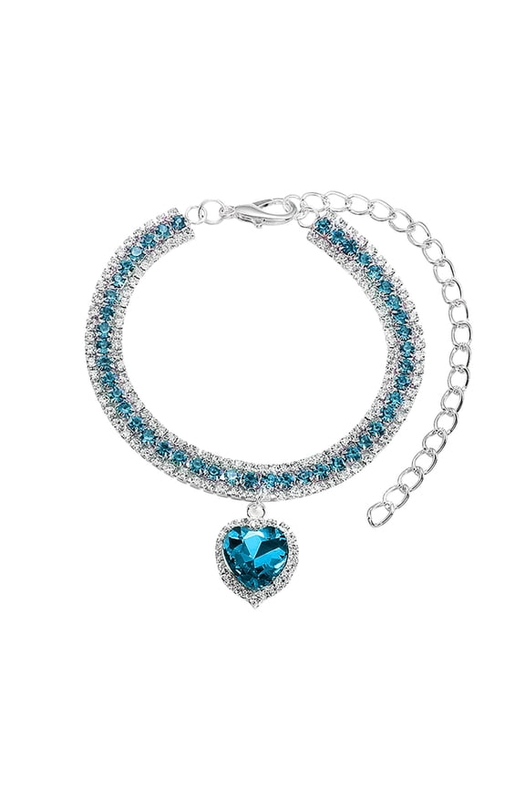 Pet Cat Collar Dog Necklace Metal Diamond Necklace Small And Medium Dogs Anti Chewing Chain Pet Accessories