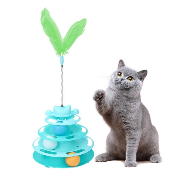 Pet Cat Crazy Ball Disk Interactive Toys Amusement Plate Funny Toy 1pcs U7D