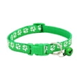 thumbnail image 1 of Pet Cat Dog Adjustable Collar Paw Printed Safety Necklace with Bells, 1 of 3