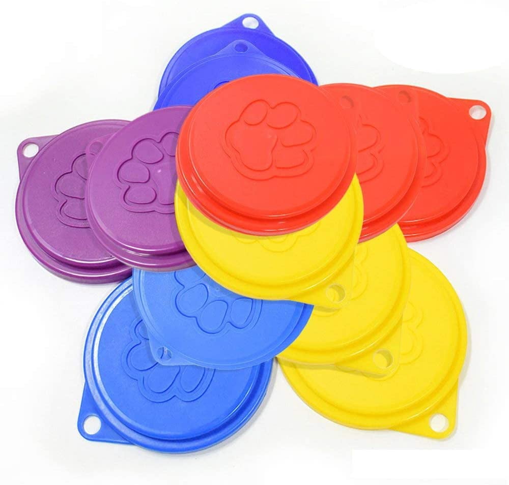 Pet Cat Dog Food Storage Can Covers Lids, STONCEL Durable Pet Cat Dog