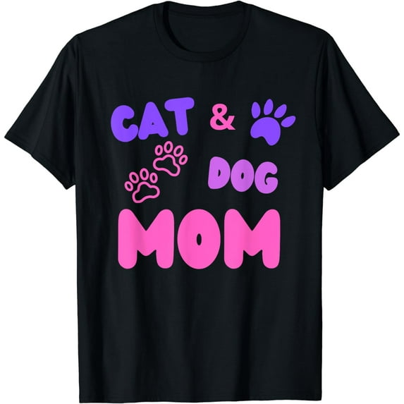 Pet Cat Dog Mom - Mothers Day Animals Lover Puppy For Women T-Shirt