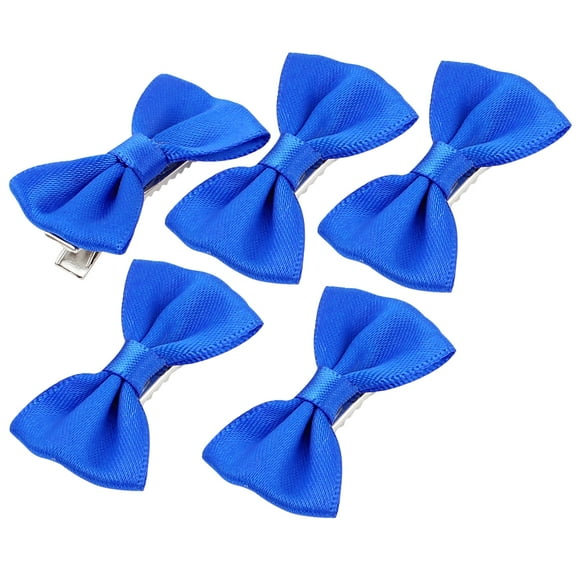 Pet Cat Dog Puppy Hair Grooming Hairpin Headdress Barrette Clip 5 Pcs Blue