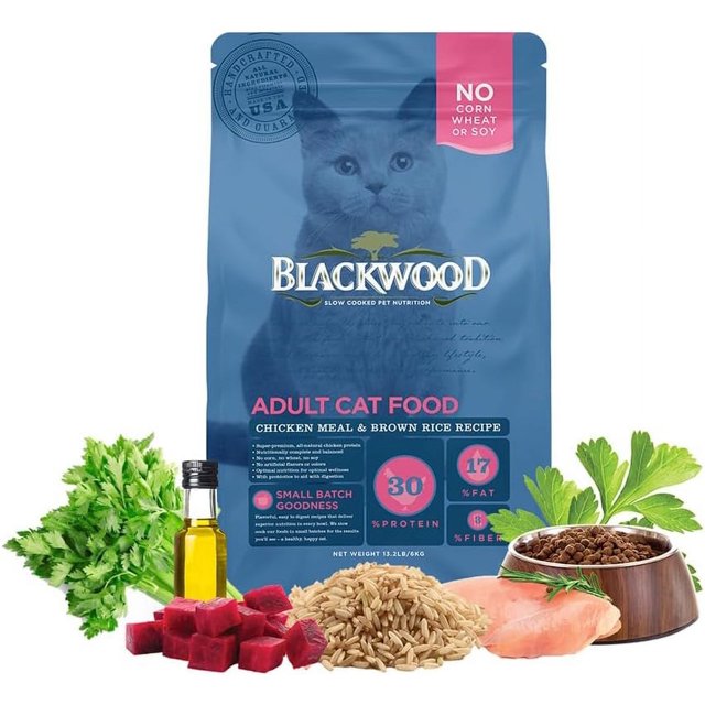 Pet Cat Food Made In USA [Super Premium Dry Cat Food For Adult, Indoor