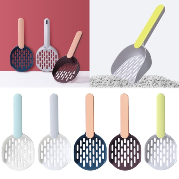 Pet Cat Litter Scoop Filter Cat Litter Cat Poop Tool High-Grade Abs Plastic Cat Litter Scoop Is Durable #046, C
