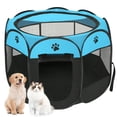 thumbnail image 1 of Pet Cat Playpen for Indoor Cats Enclosed,Portable Foldable Dog Playpen Outdoor with Zipper Top Cover Door for Dogs,Cats,Small Animals, 1 of 7