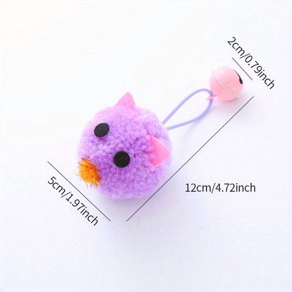 Pet Cat Toy Cute Mouse Shape Macaron Color Matching with Bell Sound Interactive Play Pet Supplies