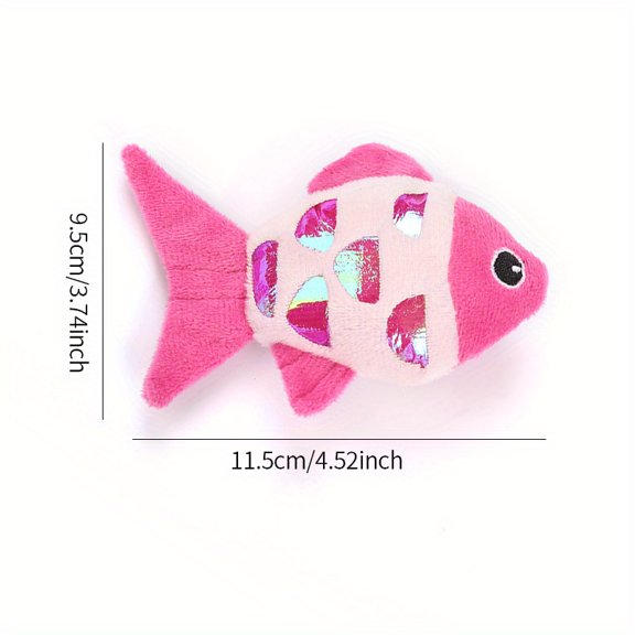 Pet Cat Toys, Crinkle Paper, Plush Fish, Pet Supplies, Durable For Biting And Grinding Teeth
