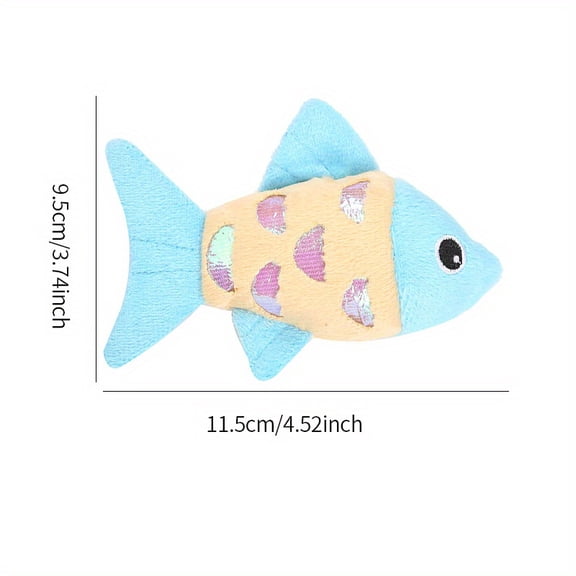 Pet Cat Toys, Crinkle Paper, Plush Fish, Pet Supplies, Durable For Biting And Grinding Teeth