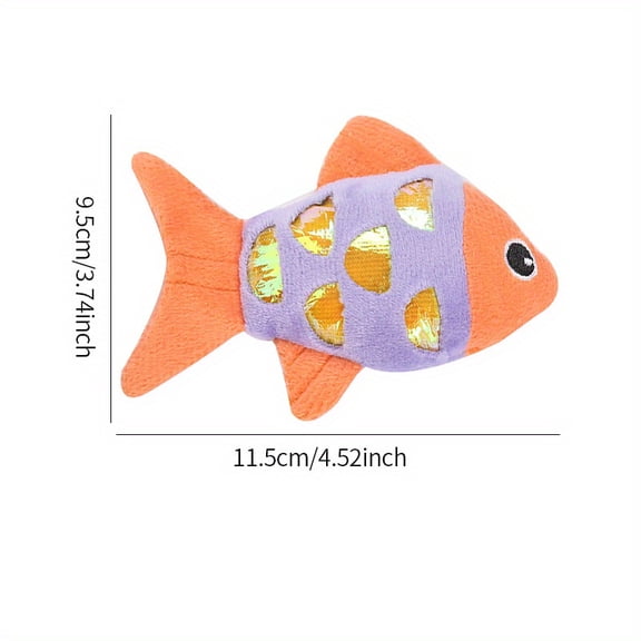 Pet Cat Toys, Crinkle Paper, Plush Fish, Pet Supplies, Durable For Biting And Grinding Teeth