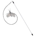 thumbnail image 1 of Pet Cat Toys Feather Wand Rod Pet Bell Play Funny Teaser Interactive Toy, 1 of 12