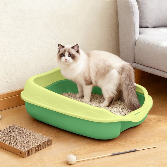 Pet Care Accessory for Cats - Semi Enclosed Litter Solution with Neutralizing Breathable Design and Easy Observation