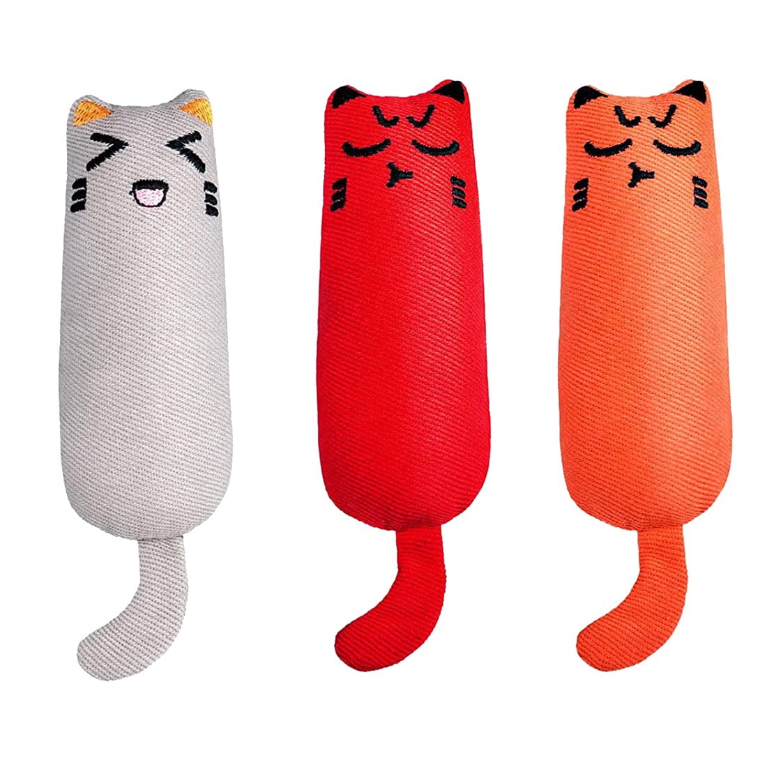 Pet Catnip Toys for Chewing and Teeth Grinding Soft and Durable Pillows for Endless Fun