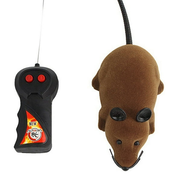 Pet Cats Kitten Funny Wireless Remote Control False Mouse Plush Doll Playing Toy