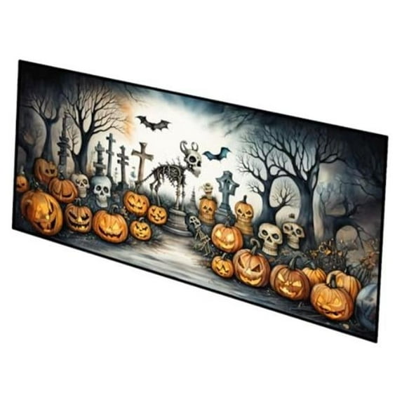 Pet Cemetery Spooky Halloween Indoor / Outdoor Runner Mat 28x58 58 in x 28 in