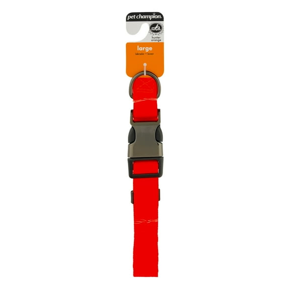Pet Champion Collar Large Hunter Orange, 1.0 CT
