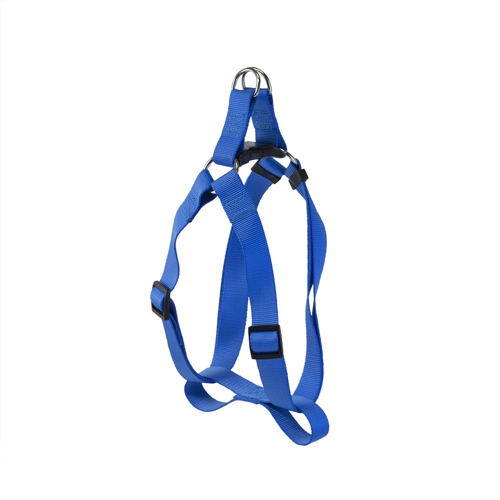 Pet Champion Extra Small/ Small 8-14 inch Chest Bold Polyester Step-In Halter Dog Harness, Royal Blue