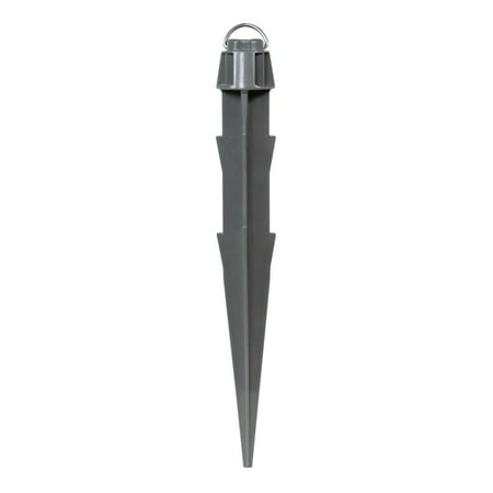 Pet Champion Plastic Tie-Out Stake with Stabilizer Wings for Dogs