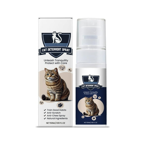Pet Chew Prevention Training Spray Furniture Spray Cat Deterrent Spray, Natural Cat Repellent Spray, Anti-Scratch Deterrent for Furniture, Sofas, Rugs, Curtains, Plants, Indoor