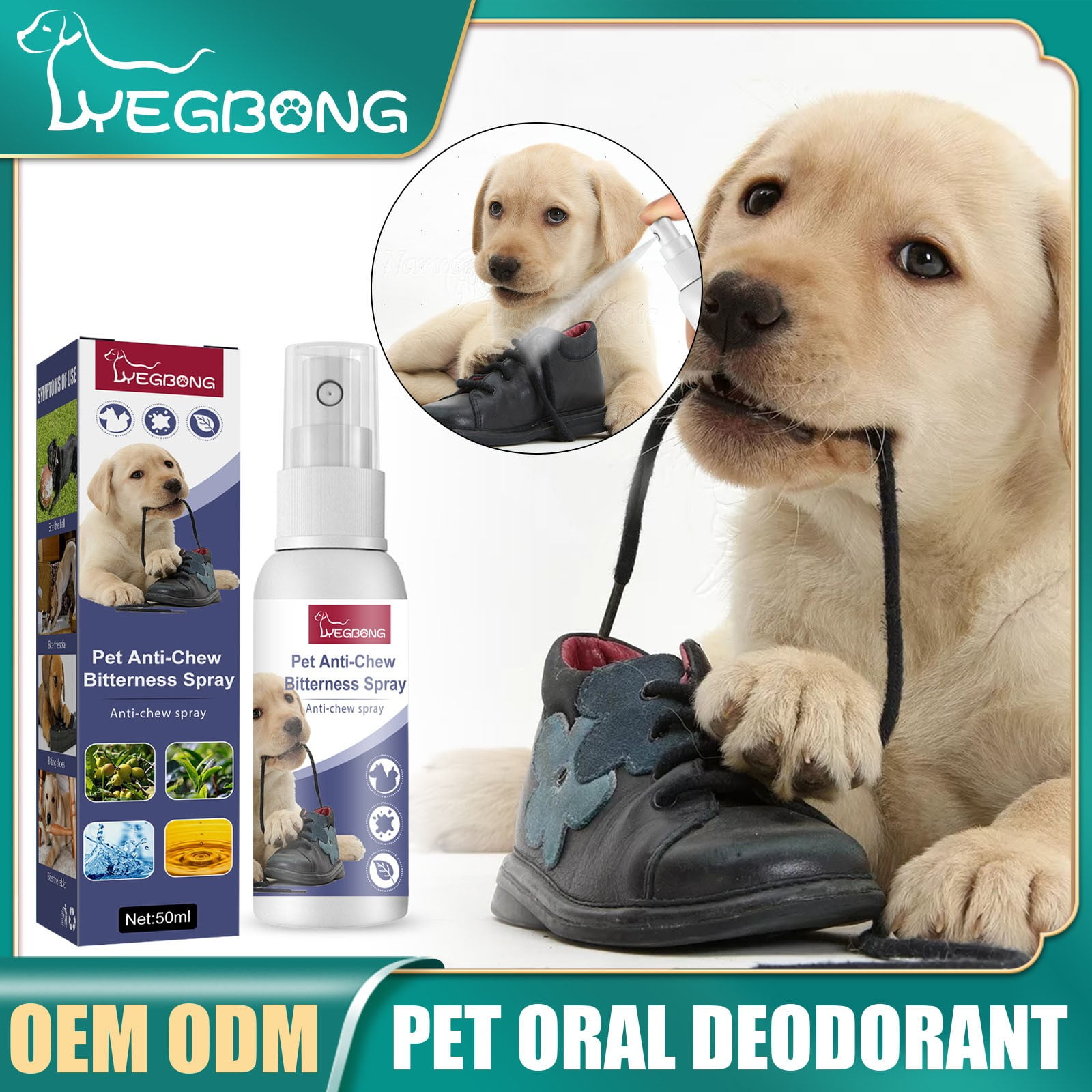 Pet Chew Spray Behavioral Training For Furniture Indoor and Outdoor Dog