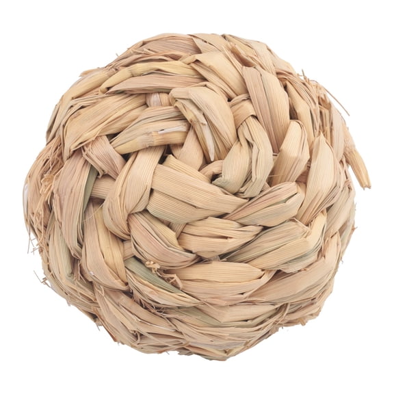 Pet Chew Toy Natural Grass Ball with for Hamster Guinea Pig Tooth Cleaning