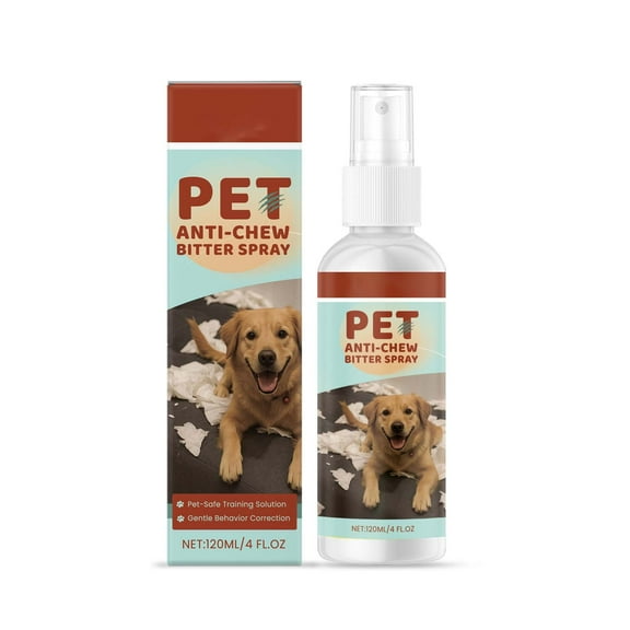 Pet Chewing and Scratching Deterrent Spray, 120ml Behavior Training Aid for Dogs, Stops Biting and Licking, Safe Formula for Indoor Use, Easy Spray Application for Furniture Protection