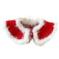 thumbnail image 1 of Pet Christmas Costume Dogs Cats Hat Cape Scarf Christmas Series Pattern Dress-up Skin Friendly Pet Cosplay Christmas Cone Hat Scarf Shawl Pet Photo Props, 1 of 8
