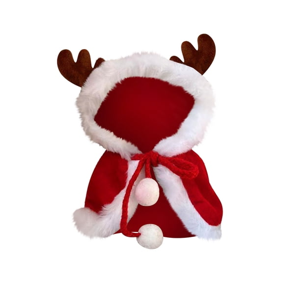 Pet Christmas Costume Set with Santa Hat and Outfit for Dogs and Cats Soft Comfortable Festive Holiday Apparel for Pets