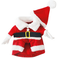 Pet Christmas Costumes Dog Suit with Cap Santa Claus Suit Dog Hoodies