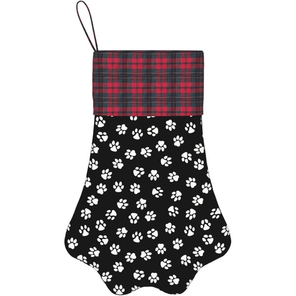 Pet Christmas Stockings for Dogs Cats Cheese Xmas Decor Hanging Stockings for Fireplace, Family Holiday Decorations