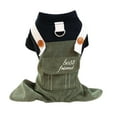 thumbnail image 1 of Pet Circle Dog Clothing Corduroy Overalls Autumn/Winter Stylish and Warm with Cute Design, 1 of 5