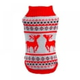 thumbnail image 1 of Pet Classic Knitted Sweater, Autumn Winter Warm Dogs Costume, Christmas Elk Pattern Sweaters for Small and Medium Dogs, 1 of 5