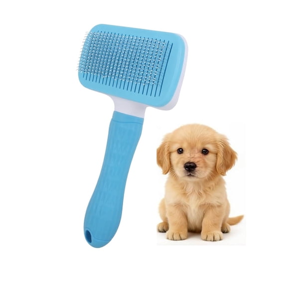 Pet Cleaning Deshedding Brush,Pet Hair Removal Brush for Shedding Massaging Grooming for Small Dogs,Cats,Rabbits(blue)