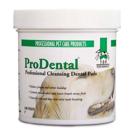Pet Cleansing Wipes Dog & Cat Grooming 100 Pad Packs Choose Eye Ear or Dental (Dental Wipes)