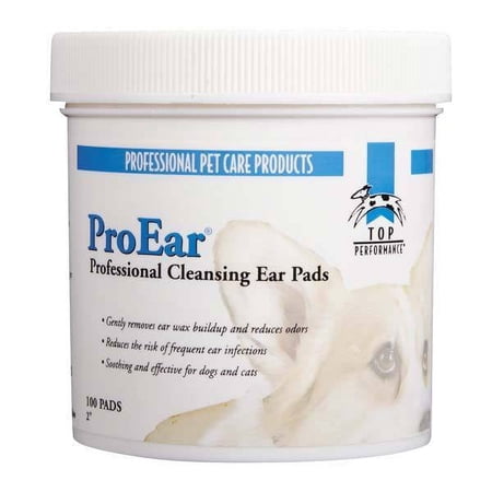 Pet Cleansing Wipes Dog & Cat Grooming 100 Pad Packs Choose Eye Ear or Dental (Ear Wipes)