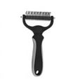 thumbnail image 1 of Pet Clearance! Pet Grooming Brush - Double Sided Dematting Undercoat Rake for Dogs and Cats, Extra Wide Pet Brush to Reduce Shedding by 95%(Black), 1 of 8