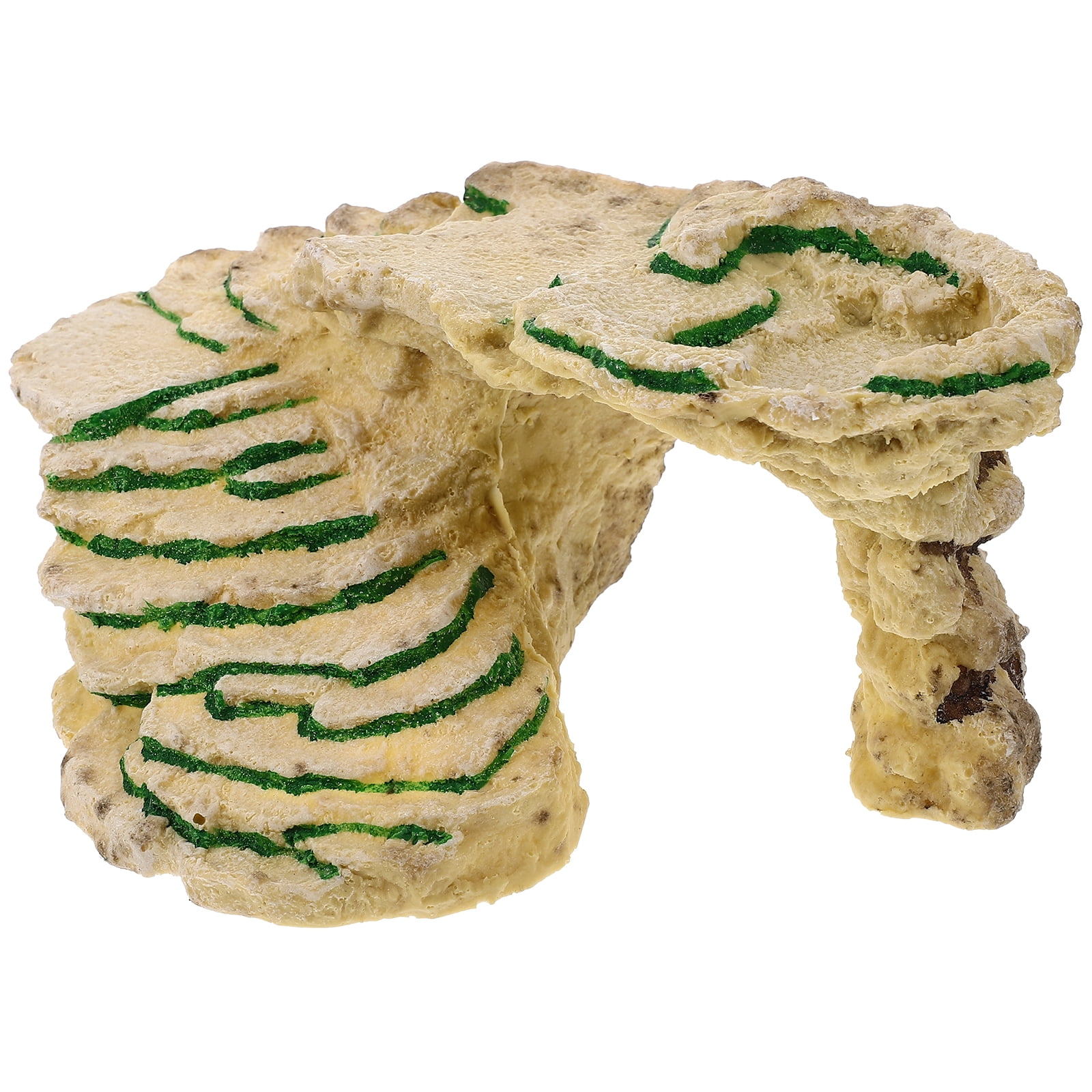 Pet Climbing Decor Reptiles Tank Platform Basking Rock Vivid Delicate Turtle Ramp Animal Lizards