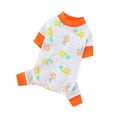 thumbnail image 1 of Pet Cloth Round Neck - Four-Legs Cartoon Pattern Puppy Bread Clothes - Summer Pet Pajamas for Indoor, 1 of 8