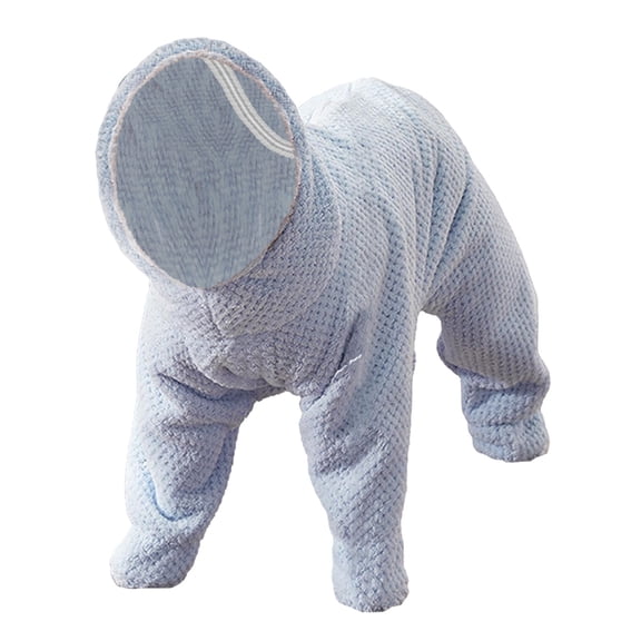 Pet Clothes Absorbent Bathrobe for Dogs - Soft Warm Post-Bath Towel for Grooming Drying and Water Shake Reduction Indoor and Outdoor Use Blend, 80 cm, Blue