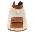 thumbnail image 1 of Pet Clothes Cat Autumn Winter Fashionable Lined Warm Vest with Leather Pocket for Small, 1 of 7