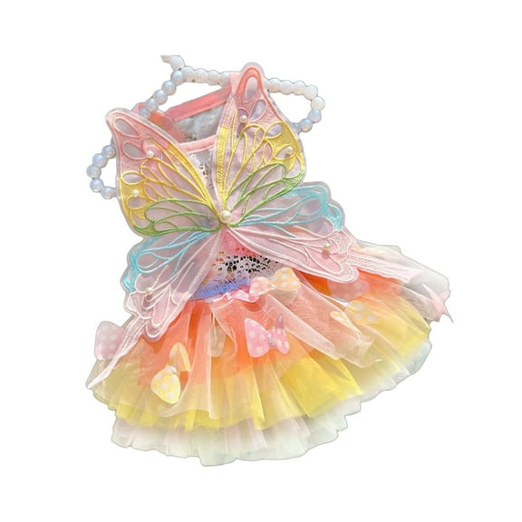 Pet Clothes Cat Pretty Fairy Clothing Cute Dress Outfit for Halloween Christmas Festival Party