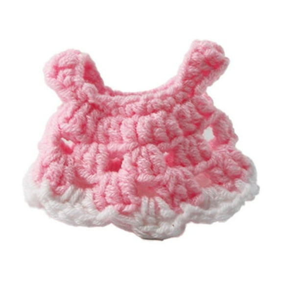 Pet Clothes Cute Hand Knitted Pet Dress Hamster Dress Small Dress for Lizards Guinea Pigs Fancy Mouse Decors