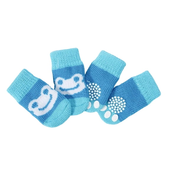 Pet Clothes Dog Cat Socks, Anti- Socks, Indoor/Outdoor Use, Soft Polyester, Pet Accessories, 4-Piece Set