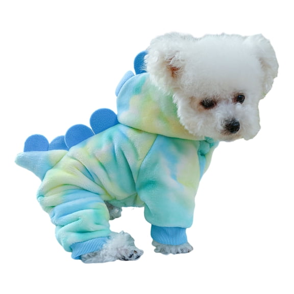 Pet Clothes Dog Clothes - Dog Cat Puppy Jacket Apparel Soft Coral Fleece Material Jumpsuit Winter Coat with Hat Coat Hoodie for Teddy Dog Pet Plush Outfit - XL